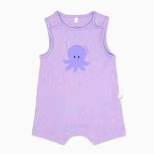 Purple Octopus Baby Romper
